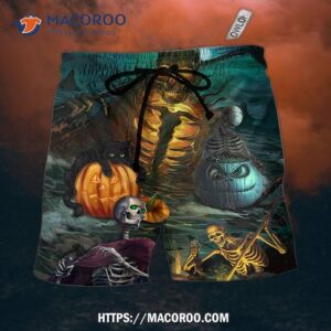 Halloween Skull Dark Scary Hawaii Shorts