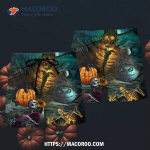 Halloween Skull Dark Scary Hawaii Shorts