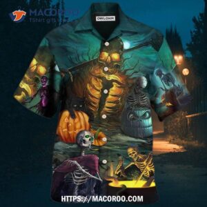 Halloween Skull Dark Scary Hawaiian Shirt