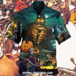 Halloween Skull Dark Scary Hawaiian Shirt