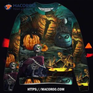 Halloween Skull Dark Scary Sweater