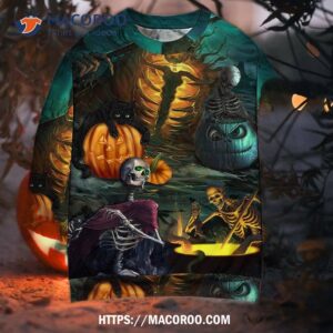 Halloween Skull Dark Scary Sweater