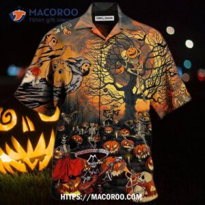 Halloween Skull Darkness Hawaiian Shirt