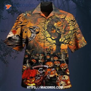 Halloween Skull Darkness Hawaiian Shirt