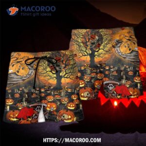 Halloween Skull Darkness Overnight Hawaii Shorts
