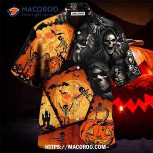 Halloween Skull Pumpkin Scary Hawaiian Shirt