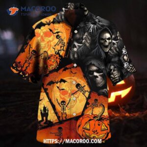 Halloween Skull Pumpkin Scary Hawaiian Shirt