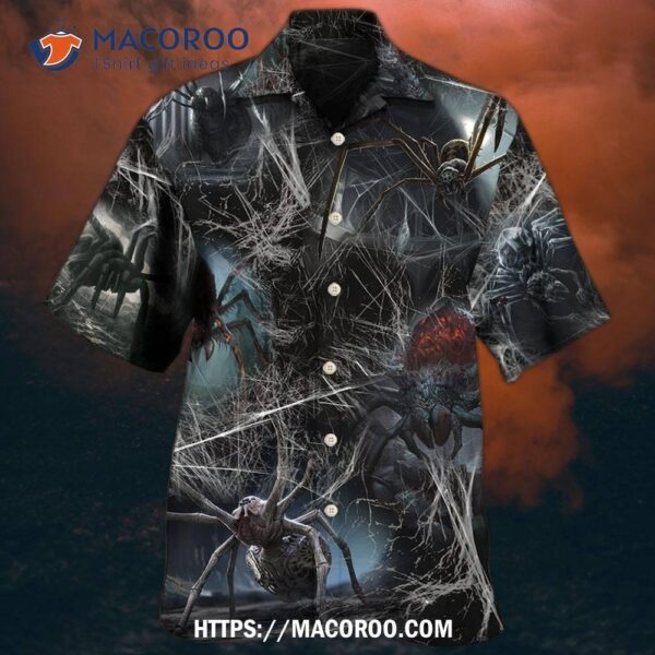 Halloween Spider Dark Scary Hawaiian Shirt