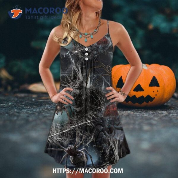 Halloween Spider Dark Scary Summer Dress