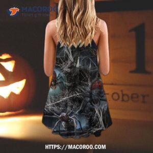 halloween spider dark scary summer dress 2