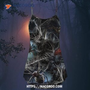 halloween spider dark scary summer dress 4