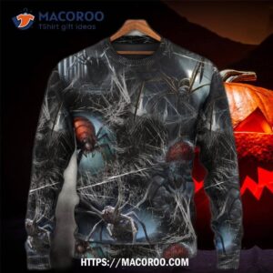 halloween spider dark scary sweater 4