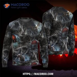 halloween spider dark scary sweater 5