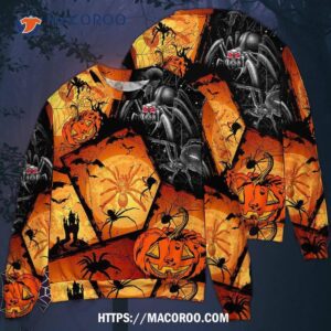halloween spider pumpkin scary sweater ugly christmas sweaters 2
