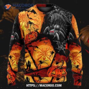 halloween spider pumpkin scary sweater ugly christmas sweaters 3