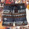 Halloween Spooky Night Border Hawaii Shorts