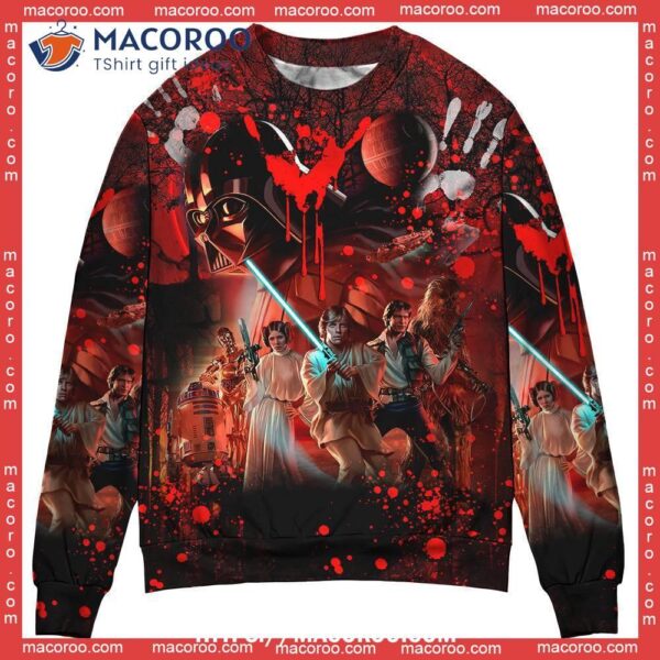 Halloween Star Wars Horror Blood Scary Funny Ugly Sweater