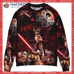 halloween starwars horror blood scary sweater ugly christmas sweatshirt 0