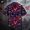 Halloween-themed Scary Pumpkin Ghost Hawaiian Shirts