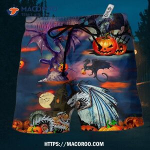 Halloween Treasure Guardians Dragon Hawaii Shorts