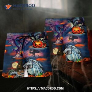 Halloween Treasure Guardians Dragon Hawaii Shorts