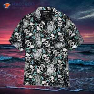 Halloween Vintage Grim Skull Hawaiian Shirts