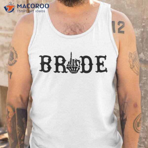 Halloween Wedding Bride Groom Skeleton Till Death Matching Shirt