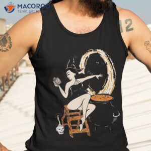 halloween witch pin up vintage retro shirt tank top 3