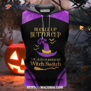 Halloween Witch Switch Hat 3D Hoodie