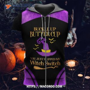 Halloween Witch Switch Hat 3D Hoodie