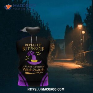 halloween witch switch hat 3d hoodie 2