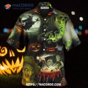 Halloween Witches Noticed You With Smoke Hawaiian Shirt