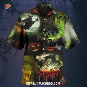 Halloween Witches Noticed You With Smoke Hawaiian Shirt