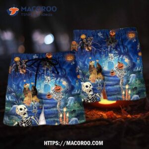 halloween you re already dead hawaii shorts 1