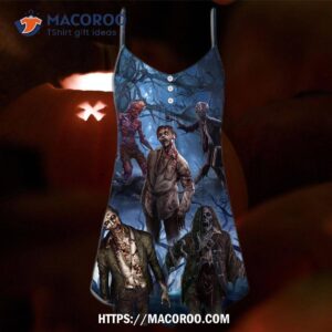halloween zombie blood dark scary summer dress 3