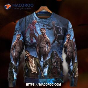 halloween zombie blood dark scary sweater 4