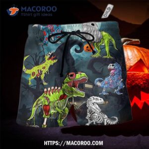 Halloween Zombie Saurus Scary Hawaii Shorts