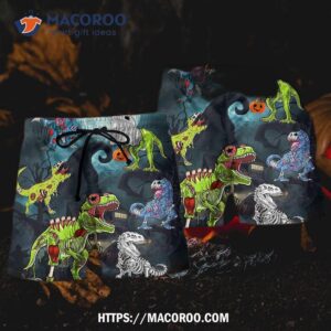 Halloween Zombie Saurus Scary Hawaii Shorts