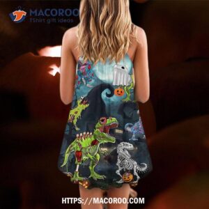 halloween zombie saurus scary summer dress 2