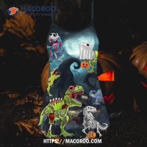 halloween zombie saurus scary summer dress 4