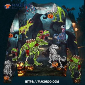 Halloween Zombie Saurus Scary Sweater