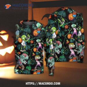halloween zombie tropical pumpkin scary sweater ugly christmas sweaters 5
