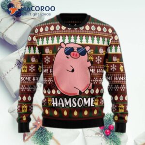 Handsome Cute Pig Ugly Christmas Sweater