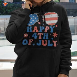 happy 4th of july patriotic american us flag smile groovy shirt hoodie 2