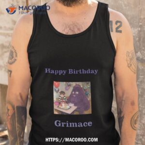 happy birthday grimace shirt tank top