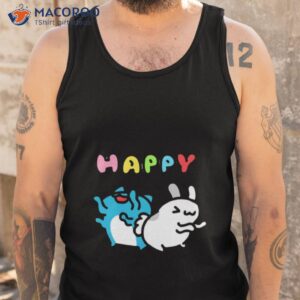 happy cat bug and rabbit bugcat capoo shirt tank top
