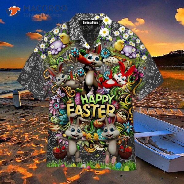 Happy Easter Day, Funny Bunny Hawaiian Shirts!