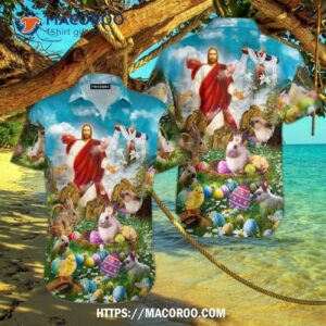 Happy Easter Jesus Is Risen Aloha Hawaiian Shirts For Men And Women