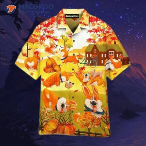 happy fall y all with lovely dog hawaiian shirts 1 1