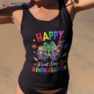 happy first day 1st grade superheroes back to school shirt tank top 2